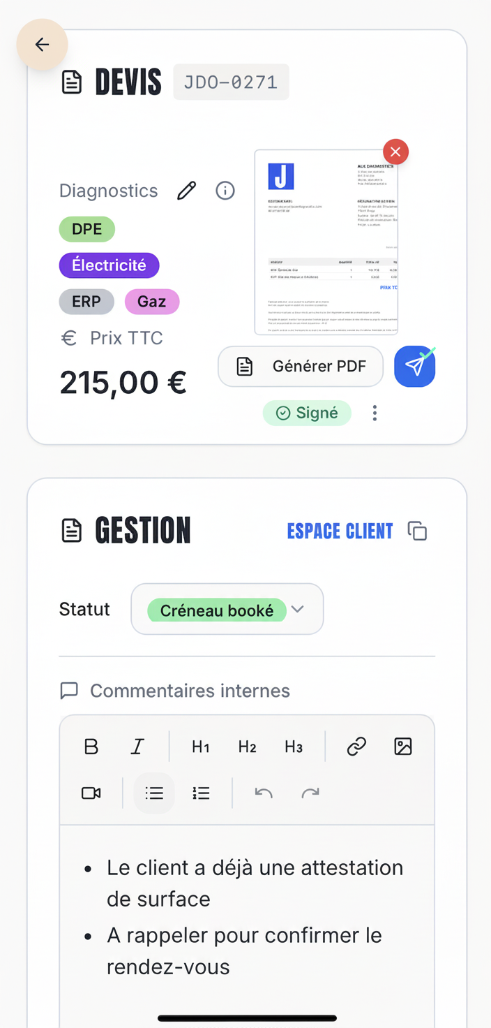 Application mobile Joole pour diagnostiqueurs immobiliers